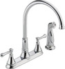 Delta 2497LF CP CASSIDY TWO HANDLE LEAD FREE KITCHEN FAUCET W/HI ARC SPOUT & SPRAY  FAUCET COMPANY KITCHEN/BATH/B 970980