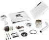 Delta T17251 Dryden Pressure Balance Shower Faucet with Lever Handles Finish: Chrome.
