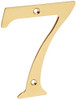 Deltana RN4-7  Solid Brass 4-Inch House Number 7 Board