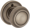Baldwin HDTRATRR152  Reserve Half Dummy Traditional with Traditional Round Rose in Matte Antique Nickel Finish