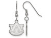 LogoArt SS007AU Sterling Silver LogoArt Auburn University Small Dangle Earrings
