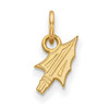 LogoArt GP070FSU NCAA Florida State Seminoles 3/8 XS Gold Plated Sterling Silver Arrowhead Pendant, One Size