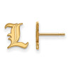LogoArt GP008UL Louisville Extra Small (3/8 Inch) Post Earrings (Gold Plated).