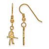 LogoArt GP047WVU West Virginia Extra Small (3/8 Inch) Dangle Earrings Wire (Gold Plated)