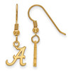 LogoArt GP006UAL Alabama Extra Small (3/8 Inch) Dangle Earrings Wire (Gold Plated).