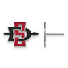 LogoArt SS004SDS San Diego State Small (1/2 Inch) Post Earrings (Sterling Sliver)