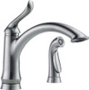 Delta 4453-AR-DST Faucet Linden Single Handle Kitchen Faucet with Spray, Arctic Stainless