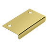 Deltana DCM315U3 3 in. x 1.5 in. Solid Brass Drawer & Cabinet Mirror Pull (Set of 10) (Polished Brass)