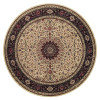 Oriental Weavers ARIANA 095I8 IVORY 8'ROUND ROUND OW Sphinx Ariana Ivory / Black Rug Traditional Persian 8' Round (095I8)