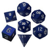 Metal Dice 7-Die Polyhedral Set: 16mm Painted - Blue (7)