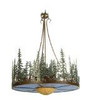 Meyda Lighting 70712 Meyda Tiffany Pine Lake Inverted Pendant, 36" Wide