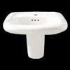 American Standard 954.904EC.020 0 Murro Wall#Mount Sink with Everclean and 4-Inch Faucet Holes Less Overflow, White