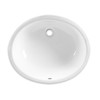 American Standard 497.221.020 0 Ovalyn 19-Inch Basin Undercounter Sink with Front Overflow, White