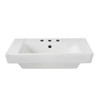 American Standard 641.008.020 0 Boulevard 8-Inch Center Faucet Holes Pedestal Basin, White
