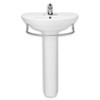 American Standard 268.800.020 0 Ravenna Contemporary Design Pedestal Sink Top and Leg with 8-Inch Center Faucet Spacing, White
