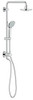 Grohe 27867000 Euphoria 25 In. Retro-Fit 1-Spray Hand Shower and Showerhead Bundle - 2.5 Gpm