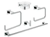 Grohe 40758001 Essentials Cube Master Bathroom Accessories Set 5-in-1