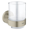 Grohe 40447EN1 Essentials Crystal Glass with Holder, brushed nickel
