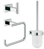 Grohe 40757001 Essentials Cube City Restroom Accessories Set 3-in-1