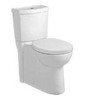 American Standard 2795.204.020  Studio Concealed Trapway Dual Flush Right Height Round Front Toilet, White