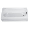 American Standard 263.112.020 0 New Solar Soaking Bathtub with Right Hand Outlet, White, 5-Feet