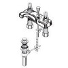 American Standard 5401000.002 5401.00.002 Heritage Centerset Lavatory Faucet Pop Up Drain Less Handles, Polished Chrome (Handles Not Included)