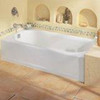 American Standard 2392.202.020  Princeton Recess 5-Feet by 30 Inch Left-Hand Drain Americast Bath Tub with Integral Apron, White
