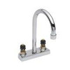 American Standard 7400000.002 7400.00.002 Heritage Centerset Gooseneck Lavatory Faucet, Less Handles, Polished Chrome (Handles Not Included)