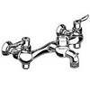 American Standard 8350.243.004  Exposed Yoke Wall-Mount Utility Faucet with Vacuum Breaker and Metal Lever Handles, Rough Chrome