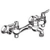 American Standard 8351.076.002  Exposed Yoke Wall-Mount Utility Faucet with Offset Shanks and Metal Lever Handles, Polished Chrome