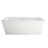 American Standard 2766.034.020 AMFBR 2766034.02 0 Sedona Loft Center Drain Free Standing Bathtub, 5.25' x 35", White