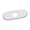 Grohe 7551000 07 551 000 6-Inch Euro Escutcheon Plate For Covering Unused Mounting Holes, StarLight Chrome.