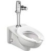 American Standard 2634.101.020 AFWALL MILLENNIUM ELONGATED FLUSHOMETER TOILET BOWL, LESS EVERCLEAN, BACK SPUD, WHITE3556860