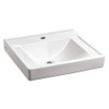American Standard A9024901EC020 9024.901EC Decorum 20" Wall Mounted Bathroom Sink with EverCle, White