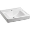 American Standard A9024908EC020 9024.908EC Decorum 20" Wall Mounted Bathroom Sink with EverCle, White