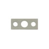 Deltana SP7FBR15 SP7FBR 1-1/2" x 5/8" Strike Plate for 7" Flush Bolt, Satin Nickel