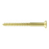Deltana SCWB1225U3 SCWB1225 2-1/2" #12 Solid Brass Wood Screw, Polished Brass