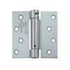 Deltana DSH44U4  Single Action 4 Inch x 4 Inch Steel Spring Hinge with Square Corners Satin Brass