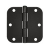 Deltana S35R510B 3.5 in. x 3.5 in. Steel Hinge w Residential Thickness - Pair (Set of 10) (Oil Rubbed Bronze)