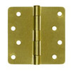 Deltana S44R44  Value Choice for Indoor Applications Steel 4-Inch x 4-Inch x 1/4-Inch Radius Hinge
