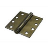 Deltana S44HDBB3 4 in. x 4 in. Heavy Duty Square Steel Hinge - Pair (Set of 10) (2 Ball Bearing - Polished Brass)