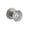 Baldwin PSCRYTRR150 Reserve Passage Crystal Knob with Traditional Round Rose Satin Nickel Finish