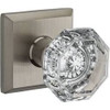 Baldwin HDCRYTSR150 BWR HALF DUMMY CRYSTAL KNOB 150TRADITIONAL SQUARE