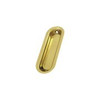 Deltana FP223U3  Oblong 3 1/2-Inch x 11/4-Inch x 5/16-Inch Solid Brass Flush Pull
