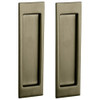 Baldwin PD005050PASS PD005.PASS Santa Monica Passage Pocket Door Set with Door Pull from the, Satin Brass and Black