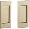 Baldwin PD006190PASS PD006.PASS Santa Monica Passage Pocket Door Set with Door Pull from the, Satin Black