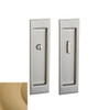 Baldwin PD005033PS PD005.PS Santa Monica Style Pocket Door Passage Trim Pair from the Estat, Vintage Brass