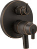 Delta T27859-RB Faucet Trinsic Contemporary Monitor 17 Series Valve Trim with 3-Setting Integrated Diverter, Venetian Bronze