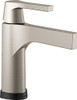 Delta 574T-SS-DST Faucet Zura Single Handle Centerset Bathroom Faucet with Touch2O.xt Technology, Stainless