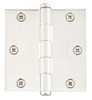 Emtek 91013US14 91013 3.5" x 3.5" Square Corner Plain Bearing Mortise Hinge - Pair, Polished Nickel